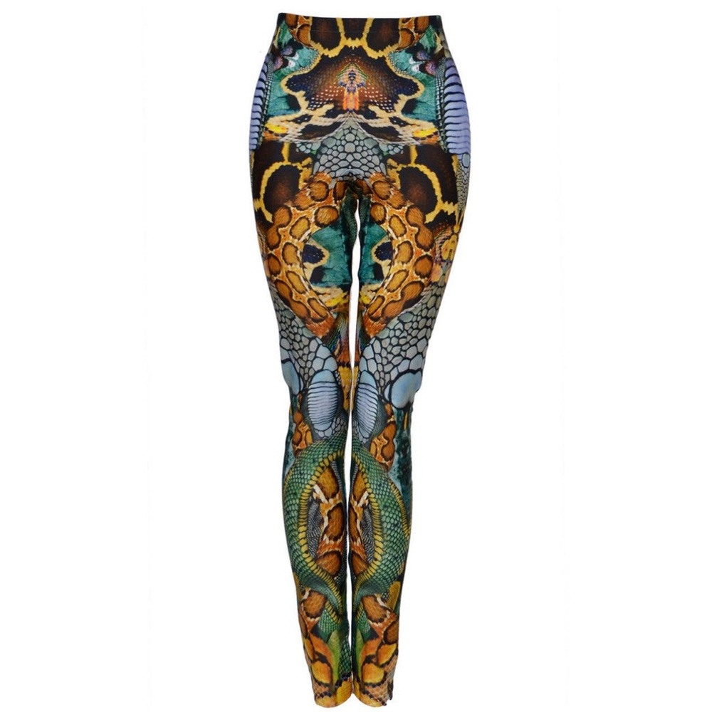Alexander McQueen Snake Print Plato’s Atlantis Leggings small SUPER RARE RUNWAY